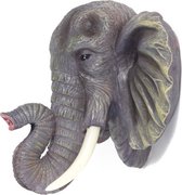Poly olifant hoofd 19x25x16 cm schuttingdecoAnna's Collection