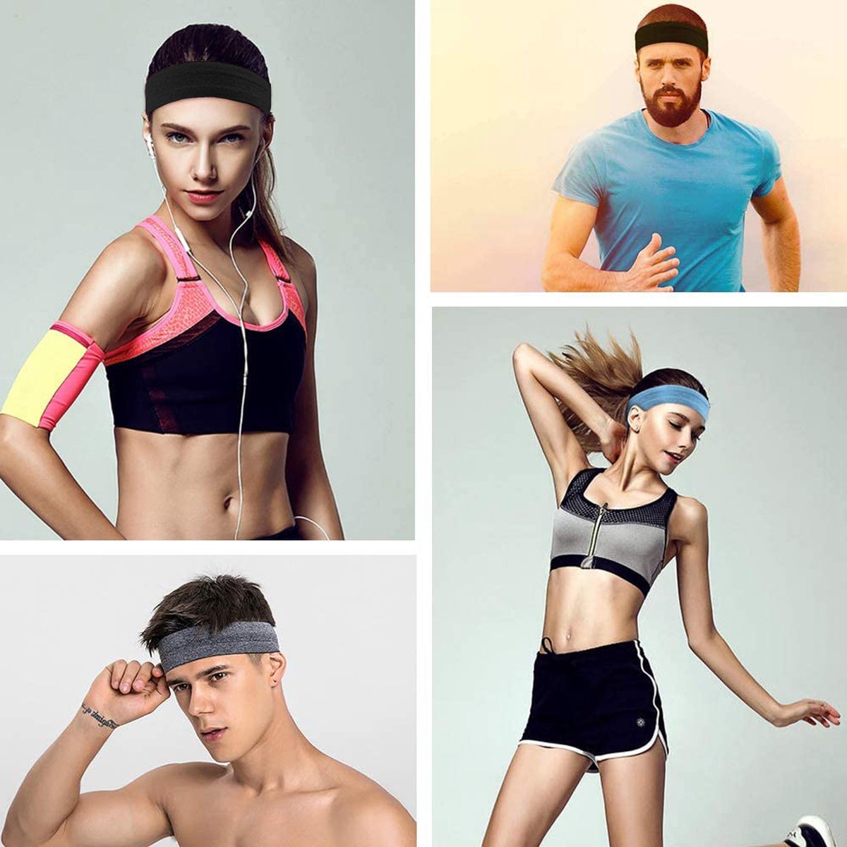 Bandeaux cheuveux Set 3 Pièces Sports de Sport - Nieuwe Style - Bandeau  Femme et Homme