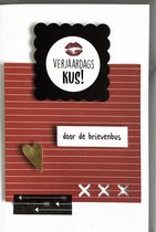 Kraft & Tag - HANDMADE - dubbele wenskaart - Hip & Trendy - Verjaardag - 1 per stuk - gratis verzenden