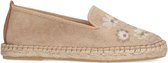 Manfield - Dames - Beige espadrilles met detail - Maat 38