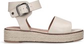 No Stress - Dames - Off white leren sandalen - Maat 37