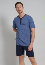 Blauwe Götzburg shortama cirkel patroon