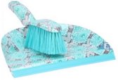 stoffer en blik 32 cm lichtblauw