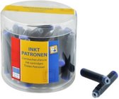 inktpatronen 4 cm blauw 36 stuks
