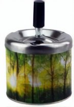 asbak bomen 12 cm staal zilver