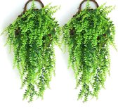Groene kunstmatige hangende planten , indoor, buiten, tuin, wanddecoratie