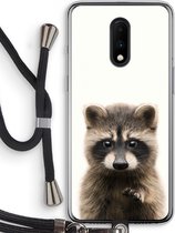 Case Company® - OnePlus 7 hoesje met Koord - Rocco - Telefoonhoesje met Zwart Koord - Bescherming aan alle Kanten en Over de Schermrand