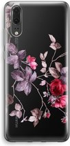 Case Company® - Huawei P20 hoesje - Mooie bloemen - Soft Cover Telefoonhoesje - Bescherming aan alle Kanten en Schermrand