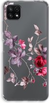 Case Company® - Samsung Galaxy A22 5G hoesje - Mooie bloemen - Soft Cover Telefoonhoesje - Bescherming aan alle Kanten en Schermrand