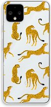 Case Company® - Google Pixel 4 hoesje - Luipaard - Soft Cover Telefoonhoesje - Bescherming aan alle Kanten en Schermrand