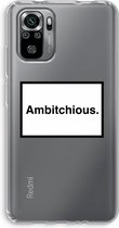 Case Company® - Xiaomi Redmi Note 10S hoesje - Ambitchious - Soft Cover Telefoonhoesje - Bescherming aan alle Kanten en Schermrand