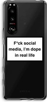 Case Company® - Sony Xperia 5 III hoesje - I'm dope - Soft Cover Telefoonhoesje - Bescherming aan alle Kanten en Schermrand