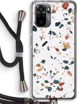 Case Company® - Xiaomi Redmi Note 10 Pro hoesje met Koord - Terrazzo N°4 - Telefoonhoesje met Zwart Koord - Bescherming aan alle Kanten en Over de Schermrand