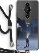 Case Company® - Sony Xperia Pro-I hoesje met Koord - Wanderlust - Telefoonhoesje met Zwart Koord - Bescherming aan alle Kanten en Over de Schermrand