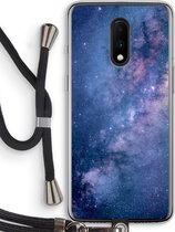 Case Company® - OnePlus 7 hoesje met Koord - Nebula - Telefoonhoesje met Zwart Koord - Bescherming aan alle Kanten en Over de Schermrand