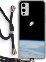 Case Company® - OnePlus 9 hoesje met Koord - Alone in Space - Telefoonhoesje met Zwart Koord - Bescherming aan alle Kanten en Over de Schermrand