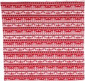 plaid 170 x 130 cm polyester rood/wit