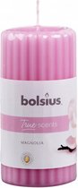 geurkaars True Scents Magnolia 12 cm wax roze