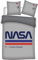 dekbedovertrek Nasa 140 x 200 katoen polyester grijs