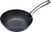 wokpan Ready 20 cm carbon/RVS zwart/zilver