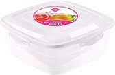 lunchbox London 1 liter 17 x 6,2 cm transparant/wit