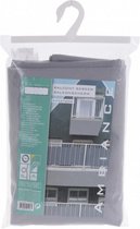 balkonscherm 445x76 cm polyester grijs