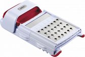 handmandoline 4-in-1 24 x 12 x 5 cm ABS wit/rood 5-delig