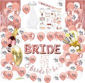 Vrijgezellenfeest Vrouw Decoratie Set - 139-delig Bride to be feestversiering - Bachelorette Party Vrouwen – Vrijgezellen Team - Bride to be - Trouwfeest - Inclusief Ballonnen, Sje