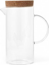 karaf Cortica 1,3 liter glas/kurk transparant/bruin