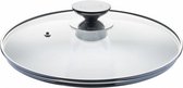 pannendeksel los 32 cm glas/RVS transparant