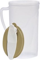 schenkkan 1,8 liter transparant/beige