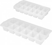 ijsblokjesvorm 23 x 9,5 cm wit 2 stuks