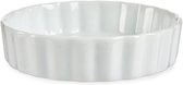 schaaltjes rond 11 x 2,5 cm porselein wit