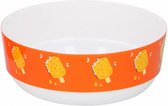 kom 400 ml 12,8 cm polypropeen wit/oranje 4 stuks