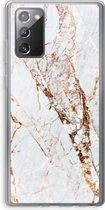 Case Company® - Samsung Galaxy Note 20 / Note 20 5G hoesje - Goud marmer - Soft Cover Telefoonhoesje - Bescherming aan alle Kanten en Schermrand