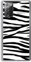 Case Company® - Samsung Galaxy Note 20 / Note 20 5G hoesje - Zebra pattern - Soft Cover Telefoonhoesje - Bescherming aan alle Kanten en Schermrand