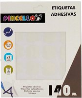 etiketten zelfklevend 22 x 49 mm papier wit 140 stuks