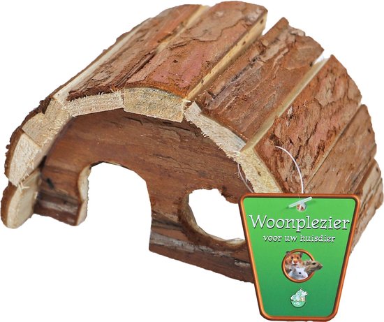 Boon Knaagdieren- Huisje voor knaagdieren - Halfrond - Natural - S - 15 cm - 1ST