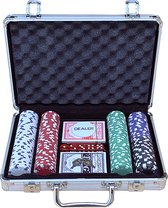 Pokerset koffer aluminium 200 chips