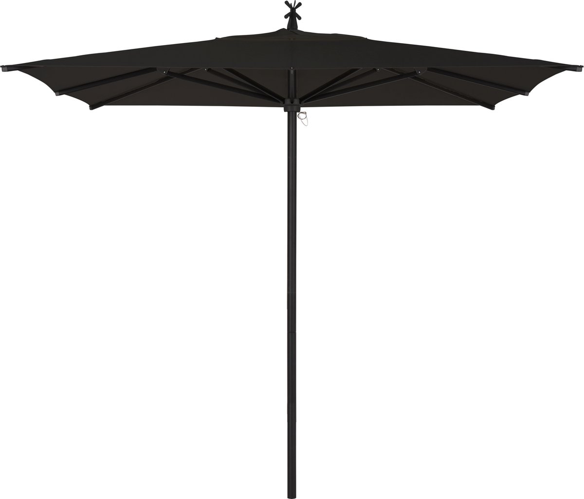 Lanterfant® Parasol Levi- Aluminium - Zwart - 240cm