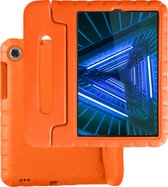 Hoesje Geschikt voor Lenovo Tab M10 FHD Plus 2nd Gen Hoesje Kinder Hoes Shockproof Cover - Kindvriendelijke Hoesje Geschikt voor Lenovo Tab M10 FHD Plus (2e Gen) Hoes Kids Case - Oranje