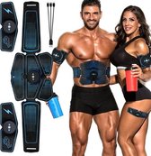 Metar – EMS buikspiertrainer  – Spiersimulator  – Buikspiertrainer  – Sixpacktrainer  – Afslankband  – Fitness  – Sporten  – Fitnessapparatuur  – Voor alle spieren  – USB oplaadbaar