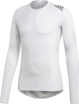 adidas Alphaskin Tee Long Sleeve Baselayer Heren - White