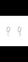 Moon earrings silver