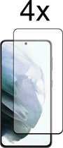 Samsung S22 Screenprotector - Beschermglas Samsung Galaxy S22 Screen Protector Glas - Full cover - 4 stuks