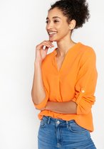 LOLALIZA Tetra blouse - Oranje - Maat 44