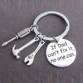 Akyol - sleutelhanger voor handige vader - If dad can't fix it, no one can sleutelhanger - Dad - Papa - Vaderdag - Gift