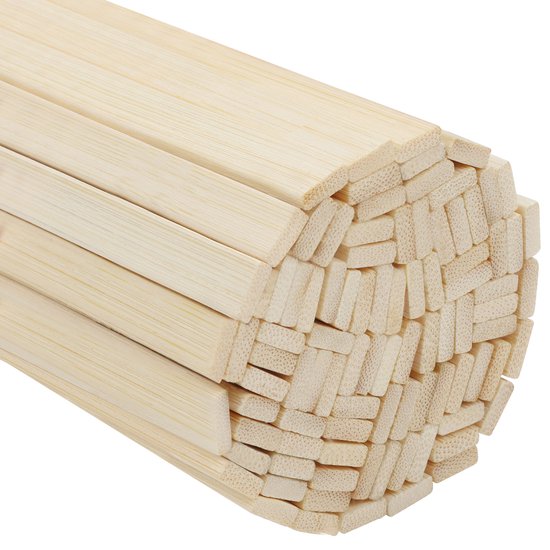 Lot de 50 Bâtonnets en bois type batonnet à glace en bois brut non