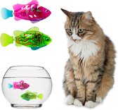 MULTIGADGETS® Robot vis - Roze - Elektrische & bewegende vis - Kattenspeelgoed vis - Aquarium decoratie