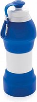 sportfles 580 ml siliconen blauw/wit